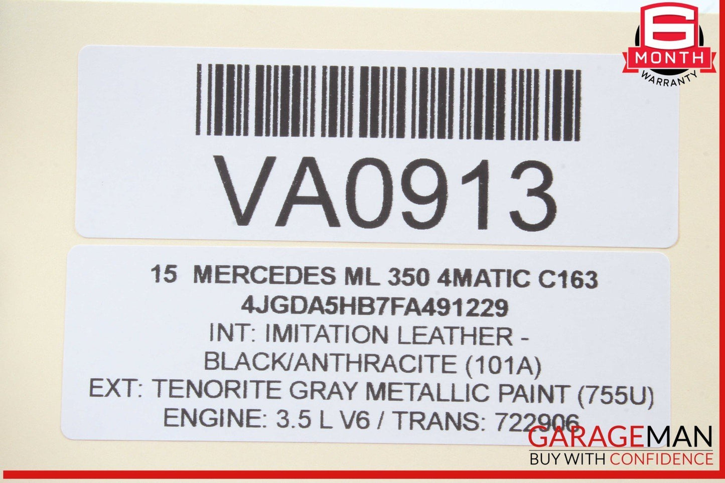 12-20 Mercedes W166 ML350 4MATIC Front Left Driver Side Door Control Module Unit