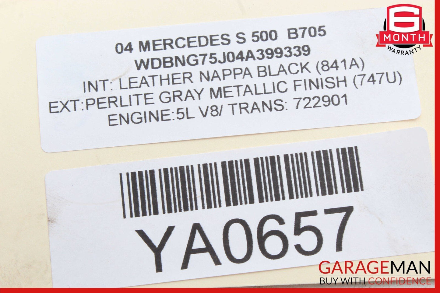 00-06 Mercedes W220 S500 CL500 Rear Left / Right Suspension Upper Control Arm