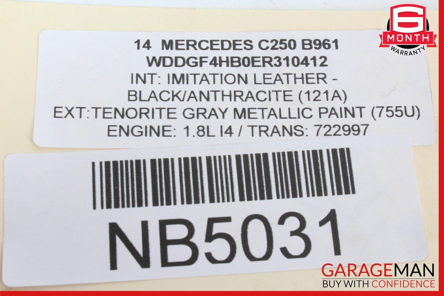 08-17 Mercedes W204 C250 E350 Coupe Front Right / Left Shock Absorber Spring