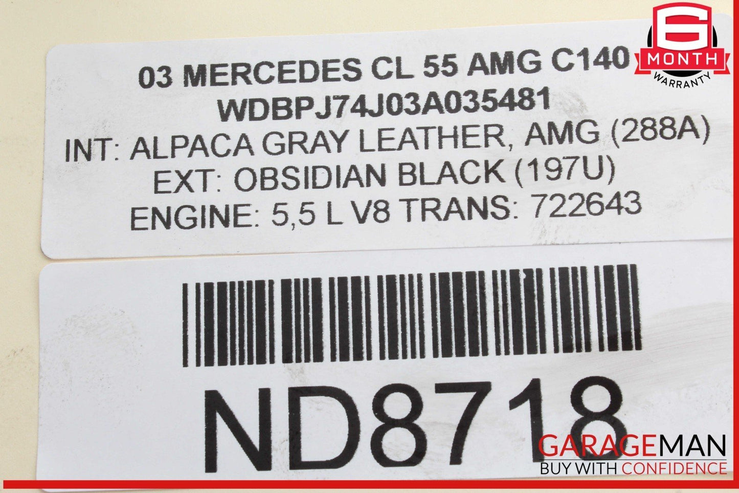 00-06 Mercedes W215 CL55 AMG Front ABC Hydraulic Valve Block Suspension Pump OEM