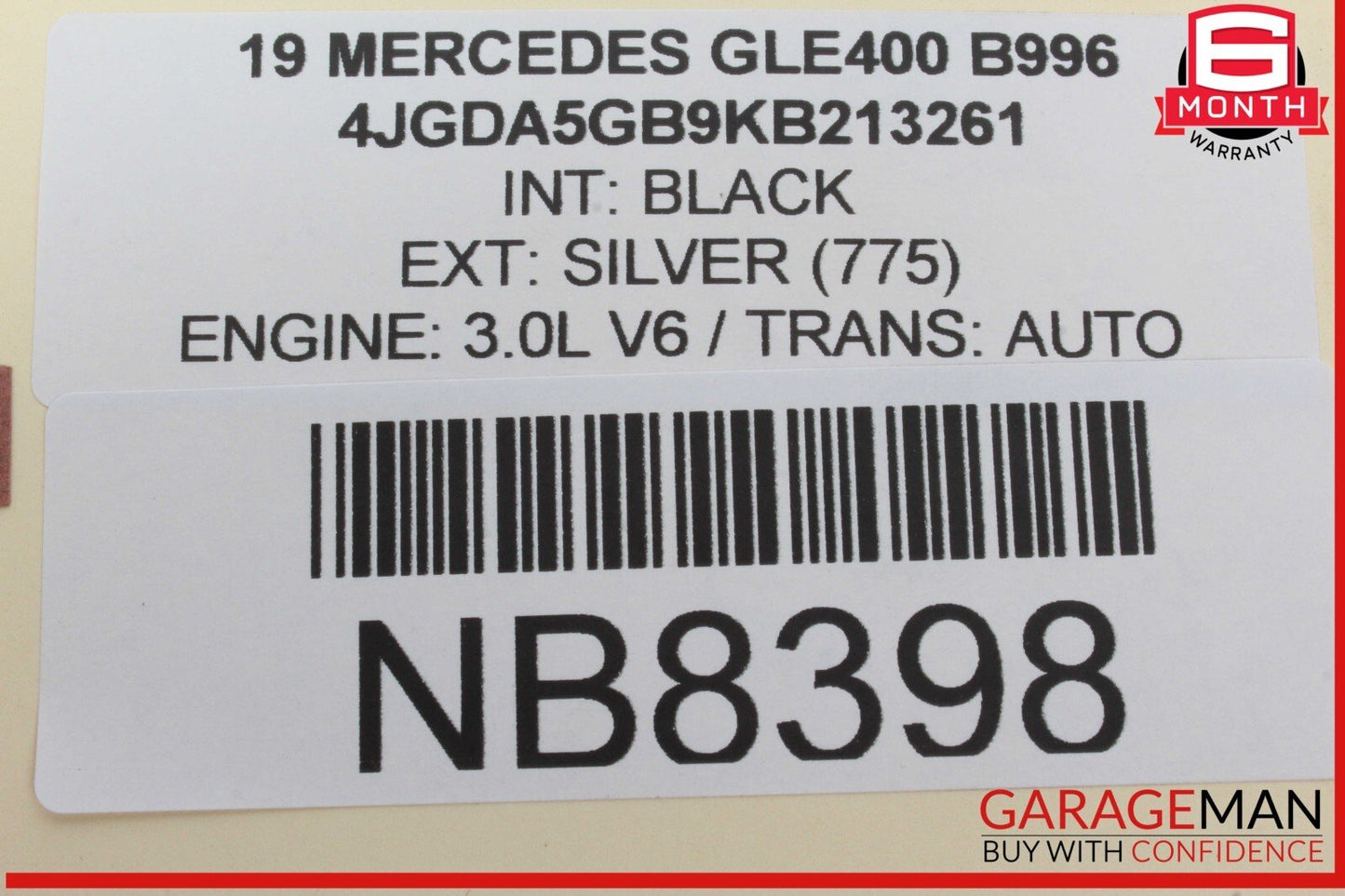 12-19 Mercedes W166 GLE400 GL450 Front / Rear Right Side Exterior Door Handle