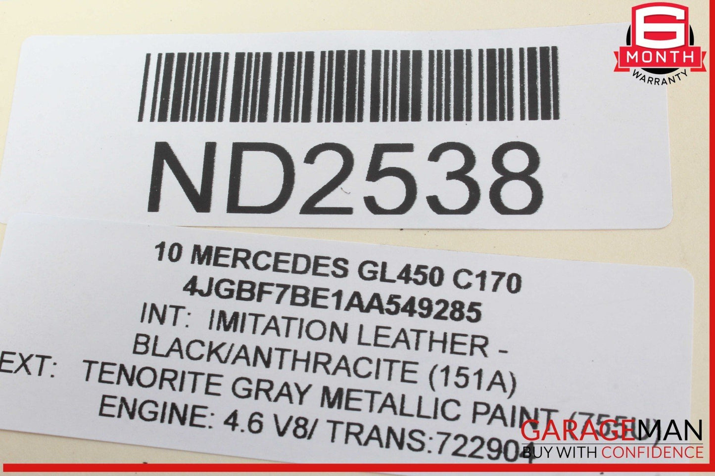 06-13 Mercedes X164 GL450 ML350 Rear Right or Left Suspension Upper Control Arm
