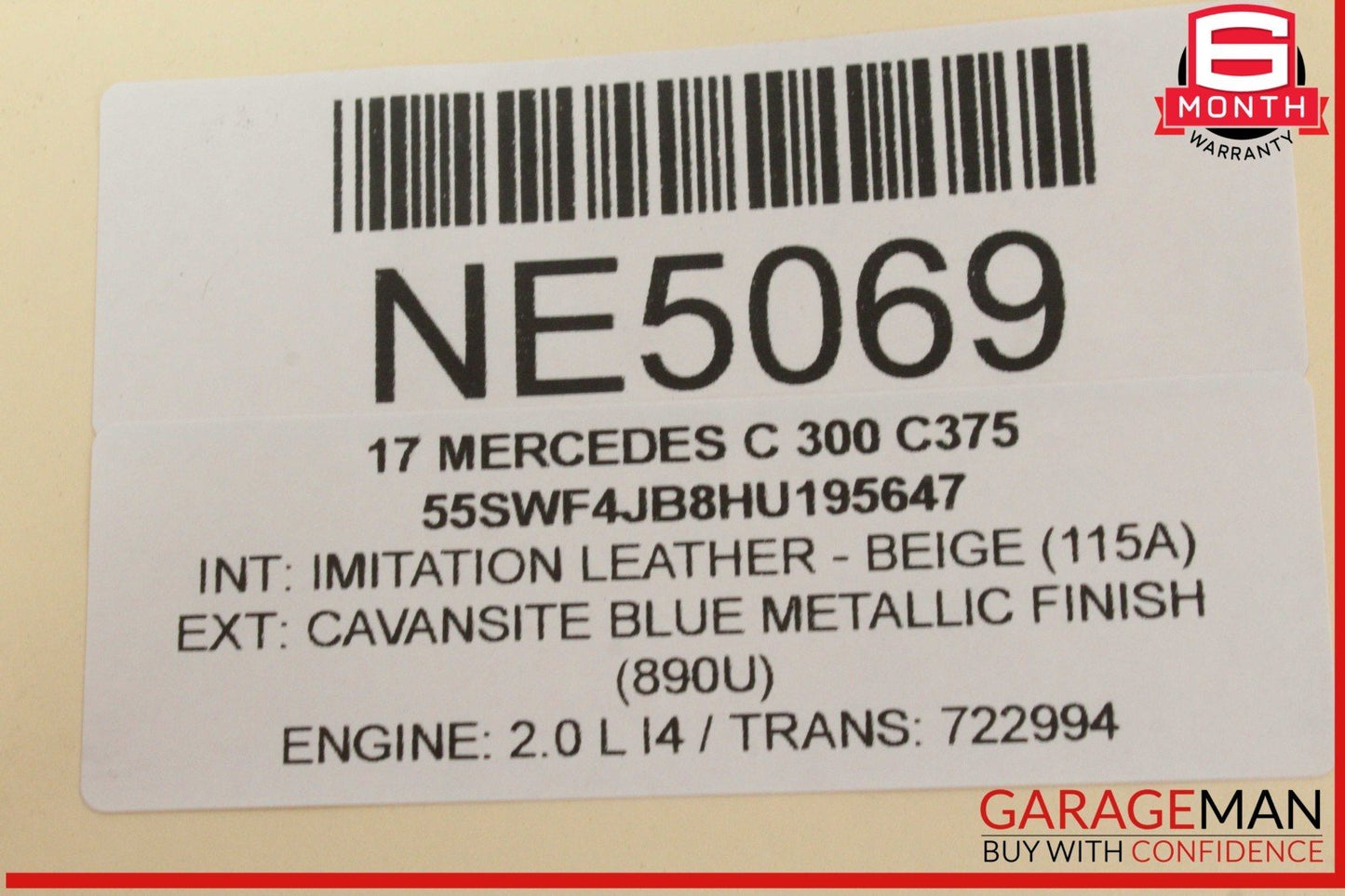 15-20 Mercedes W205 C300 Front Right Passenger Side Door Control Module Unit OEM