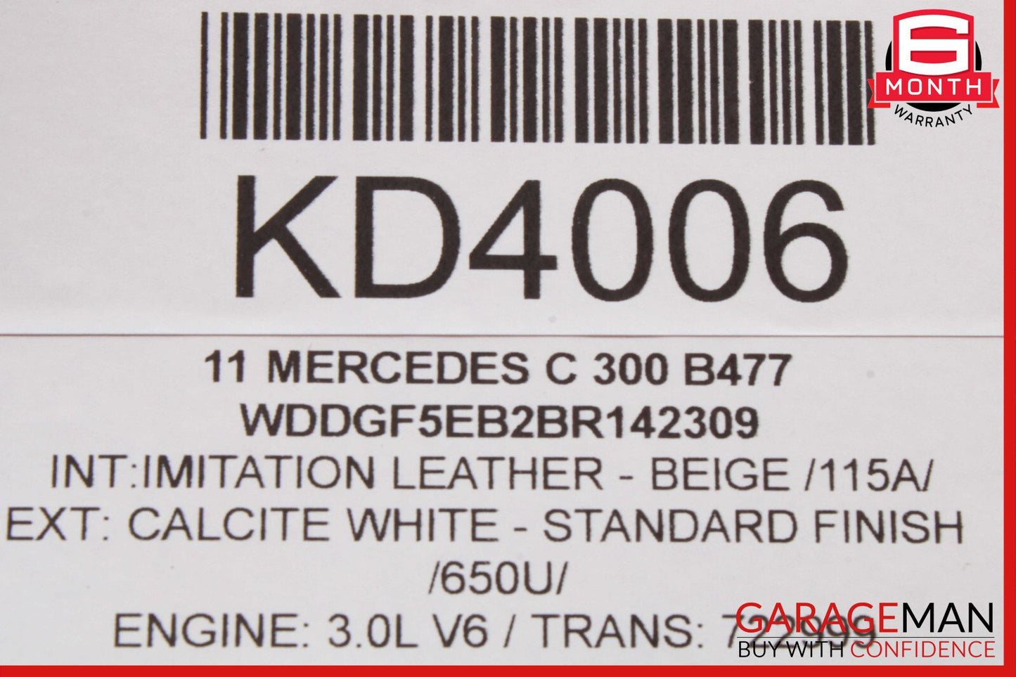 08-20 Mercedes W204 C300 SLK250 SL400 C250 Trunk Lid Latch Lock 2047500261 OEM