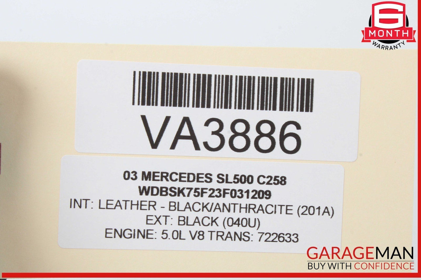 00-06 Mercedes R230 SL500 CL500 Voice Command Control Module Unit SYN9266A OEM