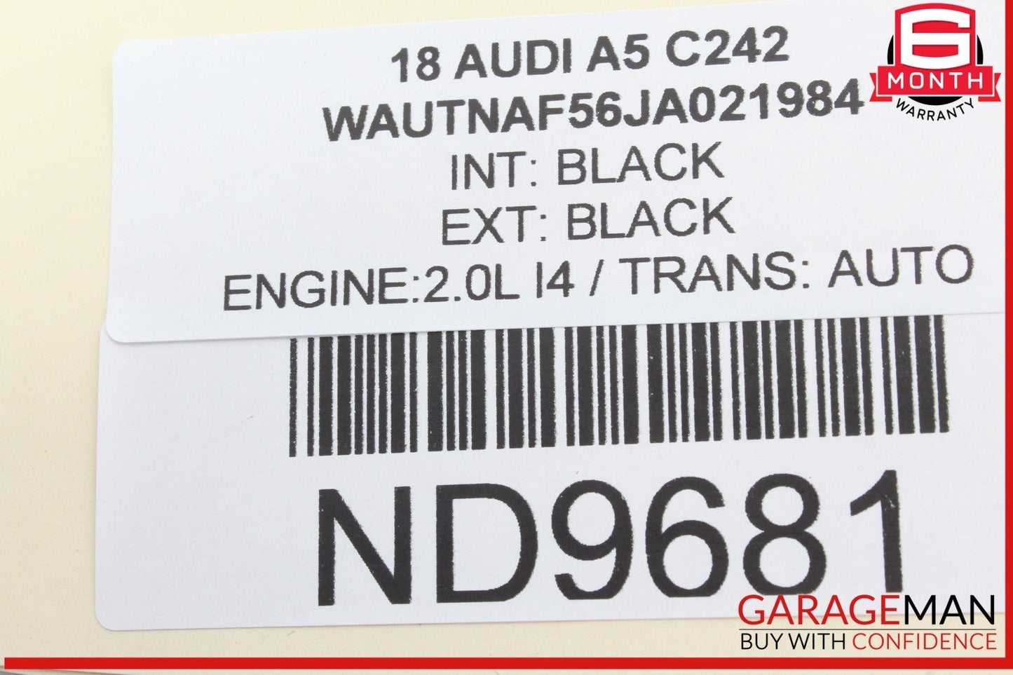17-24 Audi A5 A4 Front Right Side Seat Occupant Sensor Module 4M0959339 OEM
