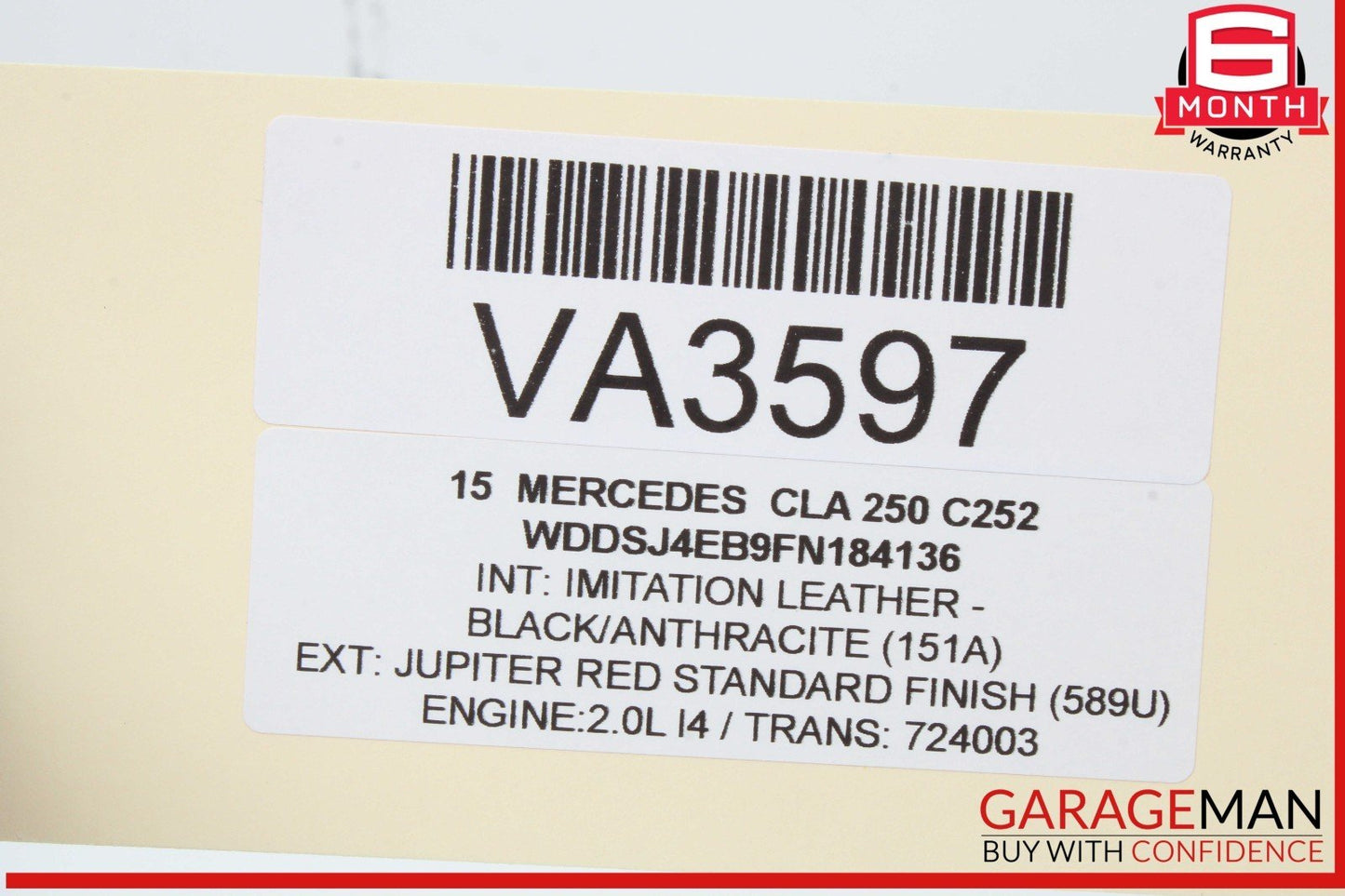 08-20 Mercedes W117 CLA250 Headlight Fog Light Switch Control Module OEM