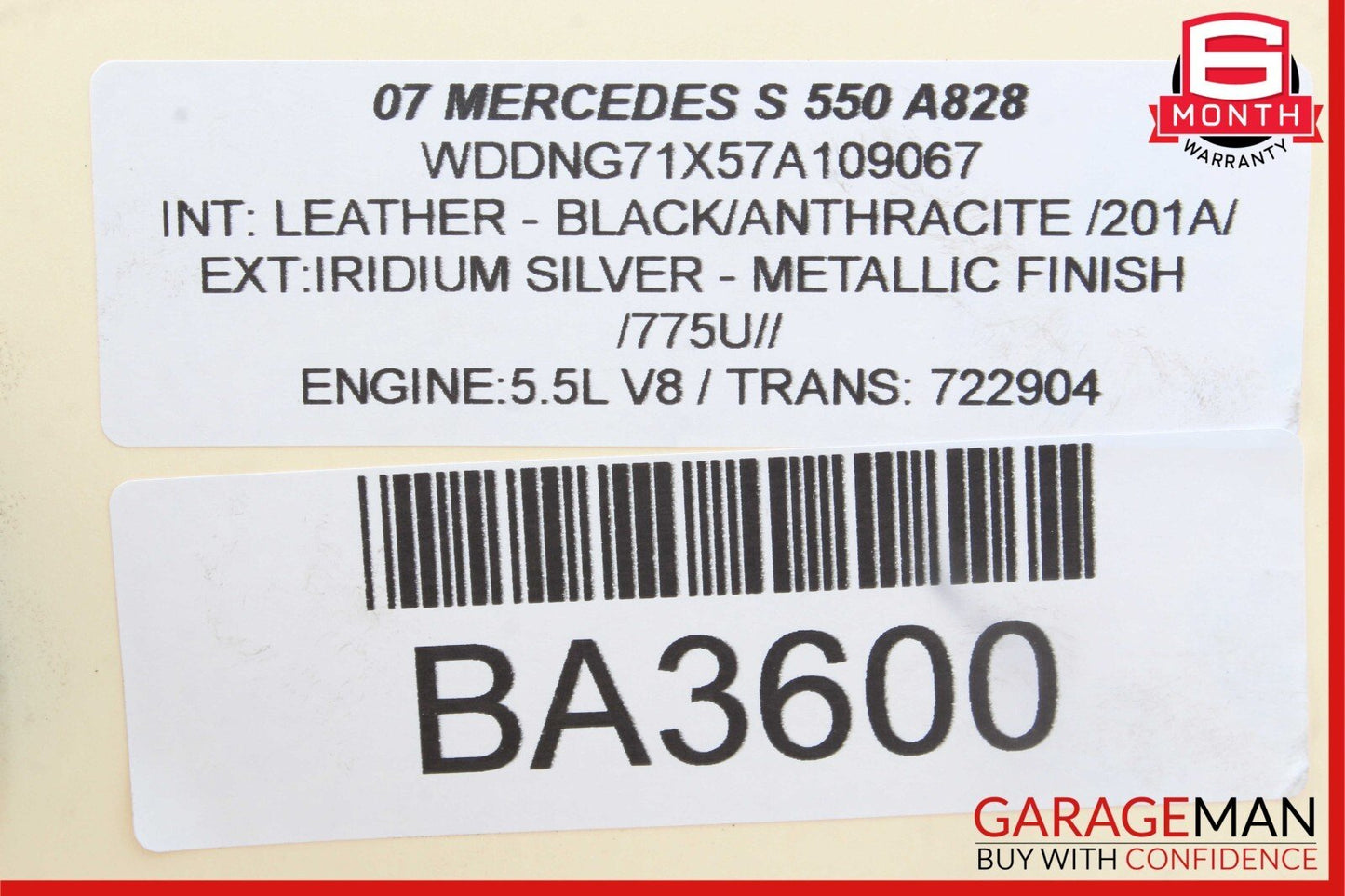07-14 Mercedes W221 S550 CL550 Front Left Side Suspension Lower Control Arm RWD