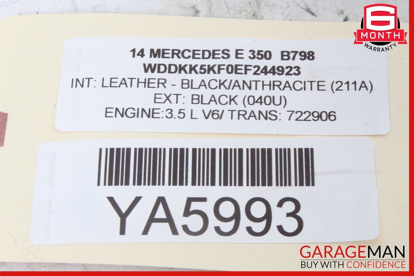 10-17 Mercedes W207 E350 E550 Front Right Side Door Lock Latch Actuator OEM