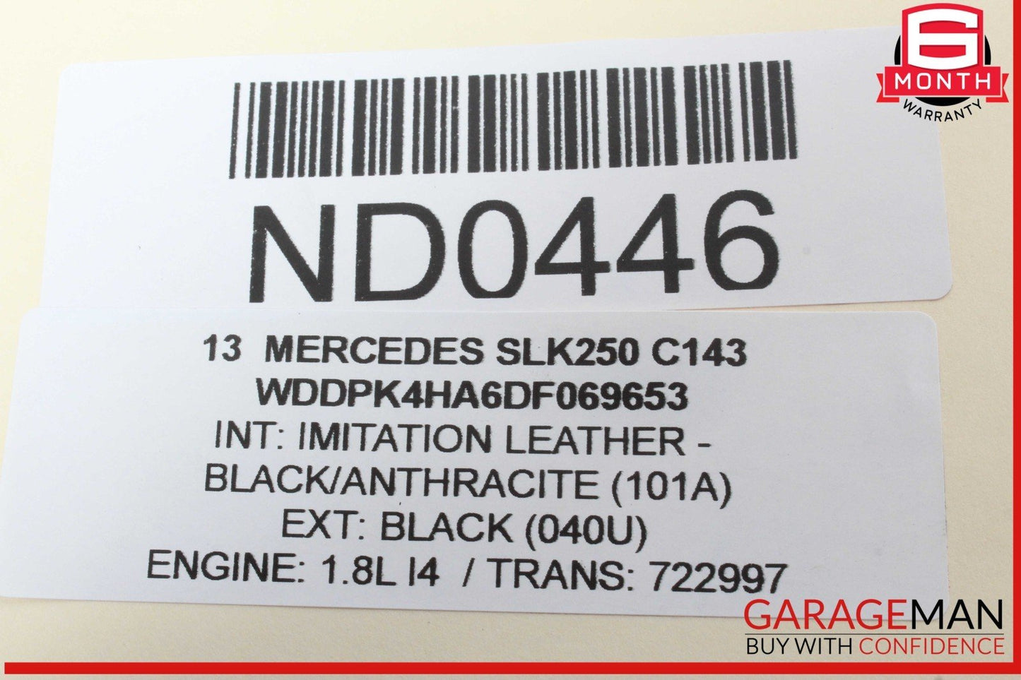 12-20 Mercedes R172 SLK250 Rear Left / Right Suspension Upper Control Arm