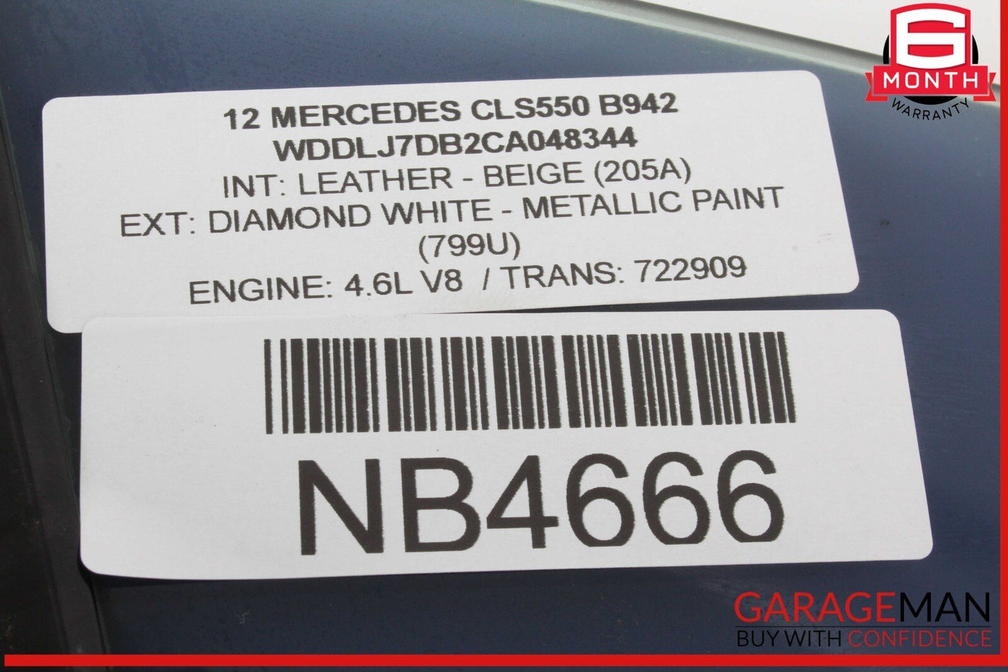 12-18 Mercedes W218 CLS550 Rear Left Side Quarter Door Window Auto Glass OEM