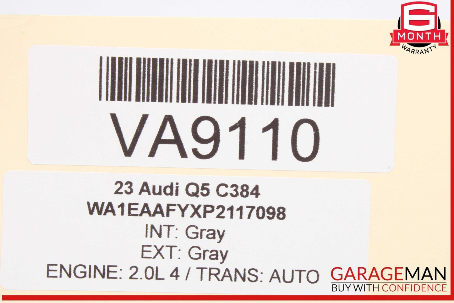 18-25 Audi Q5 SQ5 Rear Left Driver Side Window Regulator Motor 80A959812A OEM