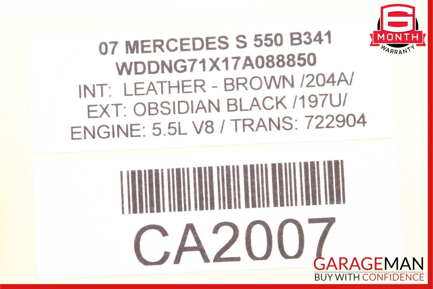07-14 Mercedes W221 S550 S400 Front Right Door Lock Latch Actuator Keyless Go