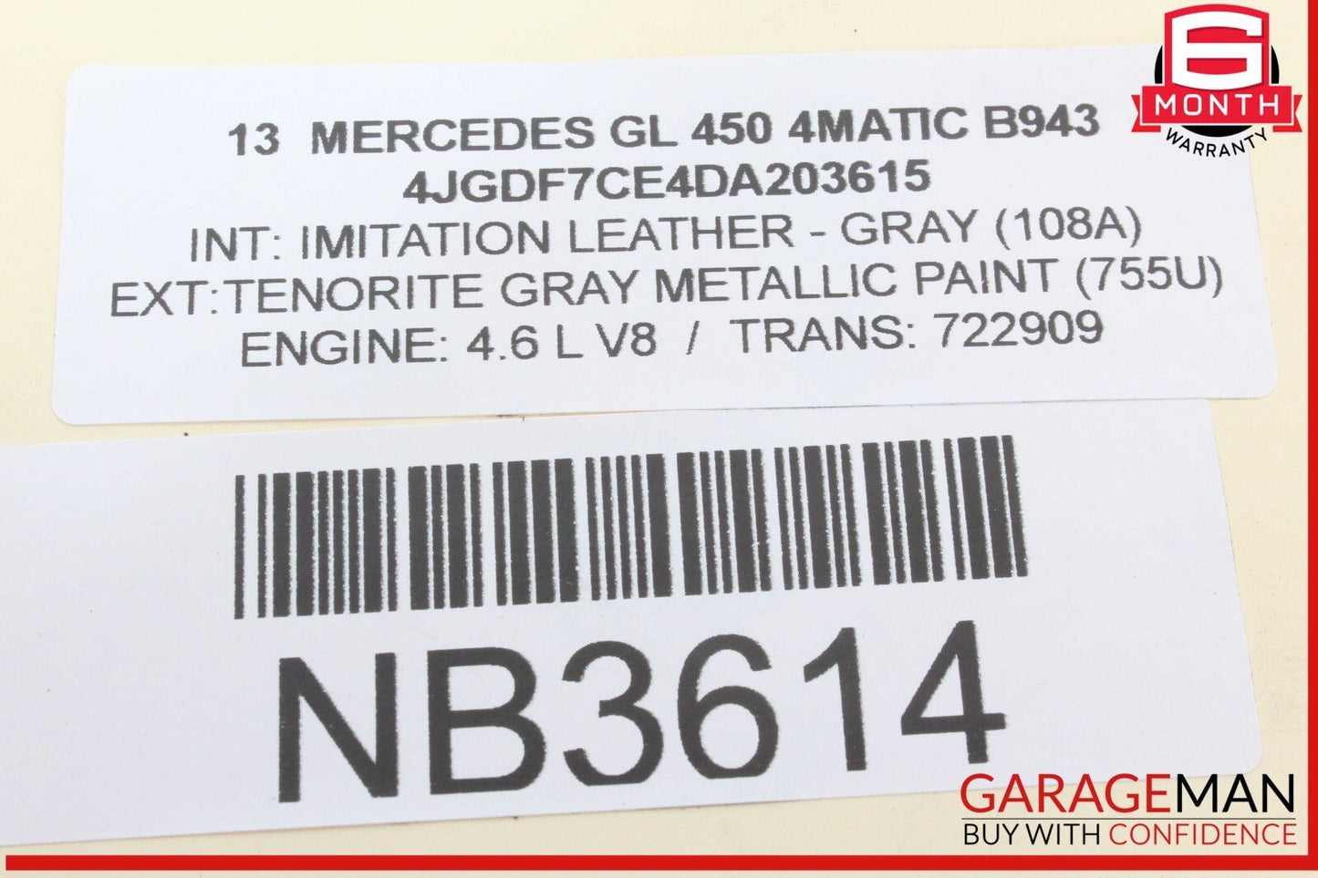 12-19 Mercedes X166 GL450 4MATIC Front Left Driver Side Seat Airbag SRS OEM