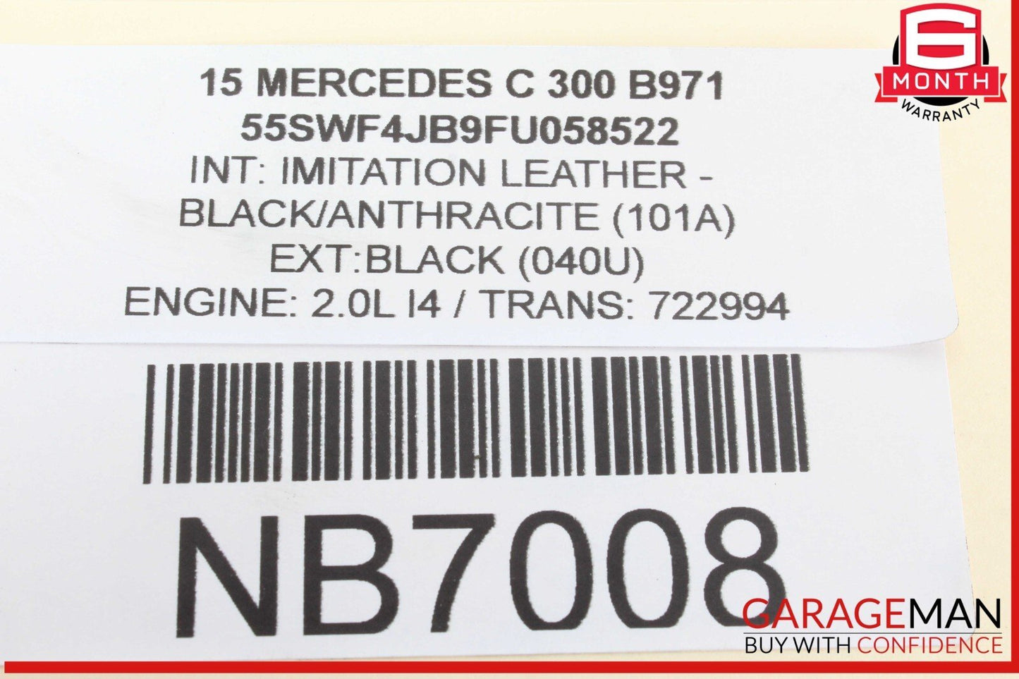 15-20 Mercedes W205 C300 Front Left Side Lower Control Arm RWD