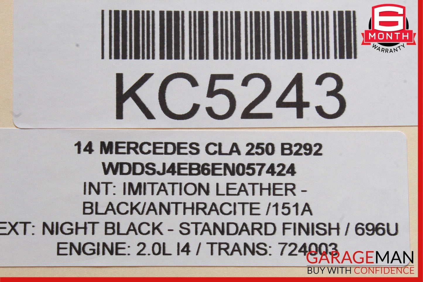 14-18 Mercedes W117 CLA250 Front Right or Left Dash AC A/C Air Vent Trim Grill