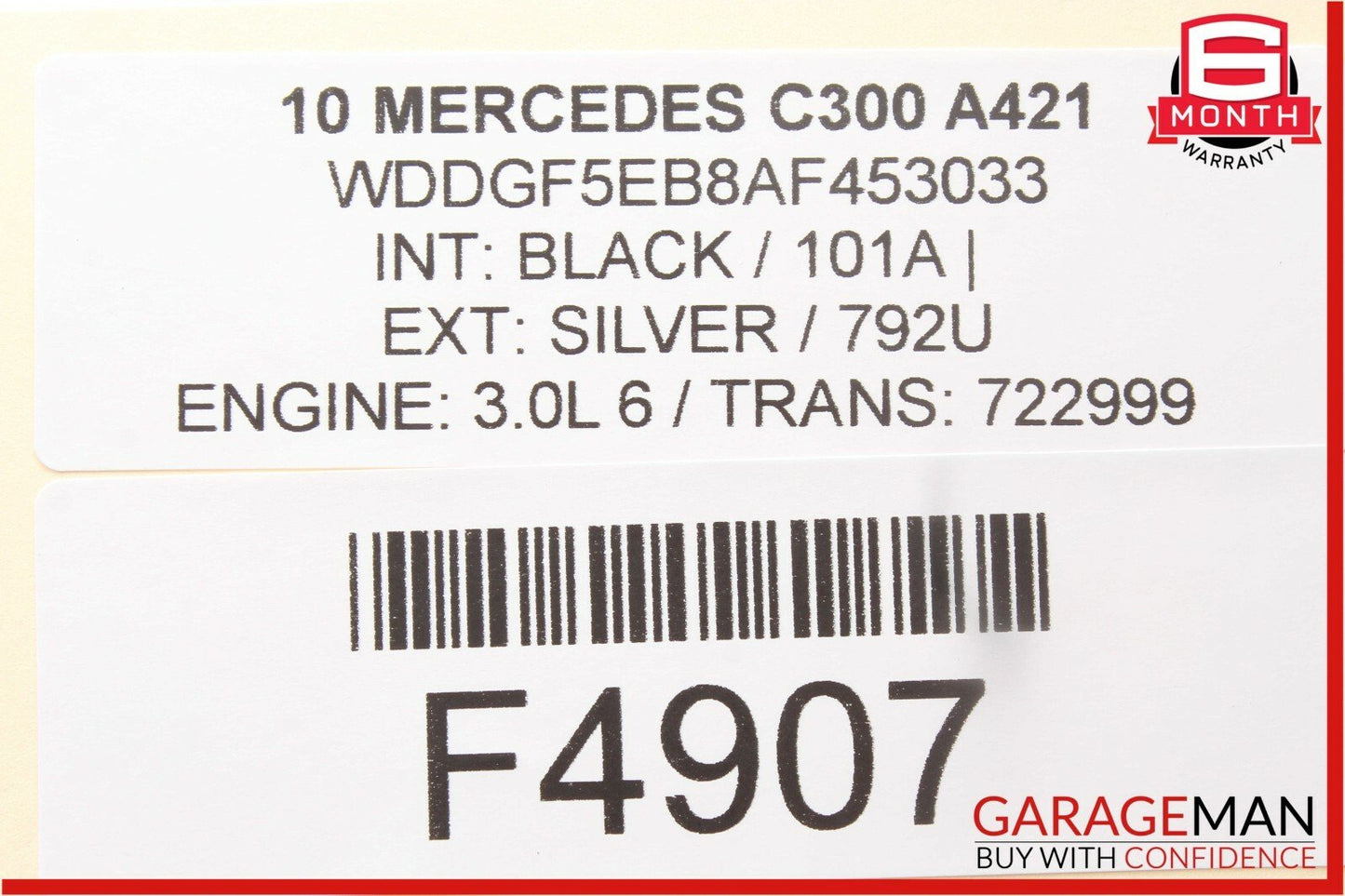 08-11 Mercedes W204 C300 Front Right Passenger Side Door Control Module Unit