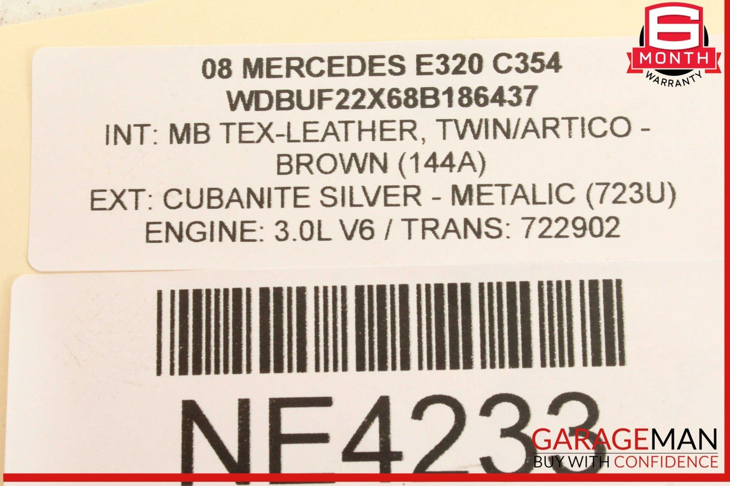 07-09 Mercedes W211 E320 Diesel Alternator Generator 180A 14V 6421540402 OEM