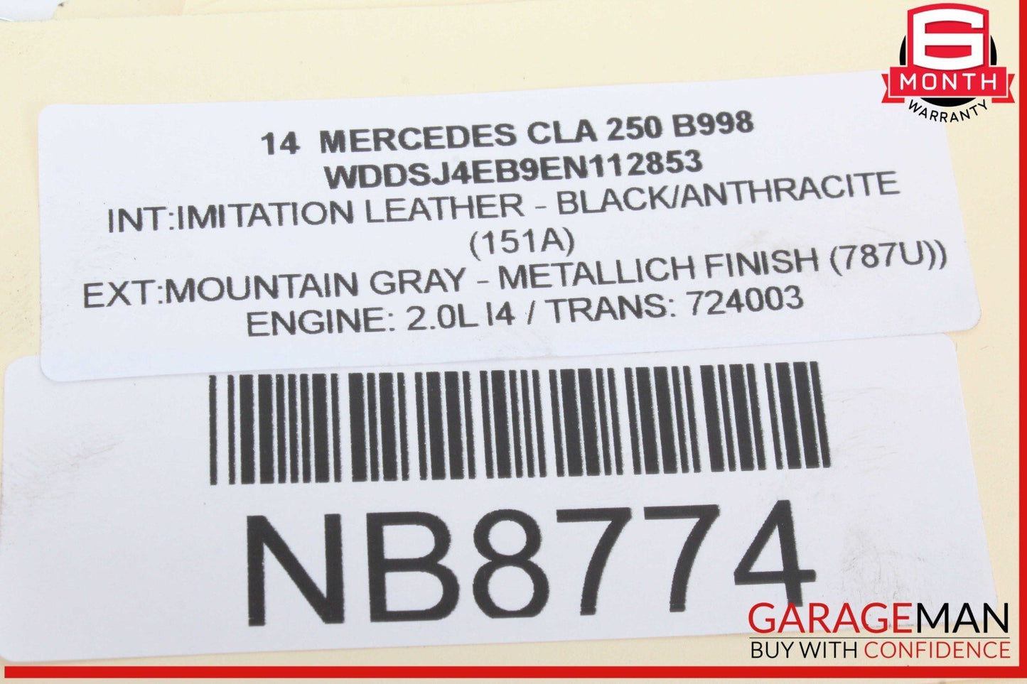 12-20 Mercedes W117 CLA250 SLK250 SLC300 Right Side Exterior Door Handle OEM