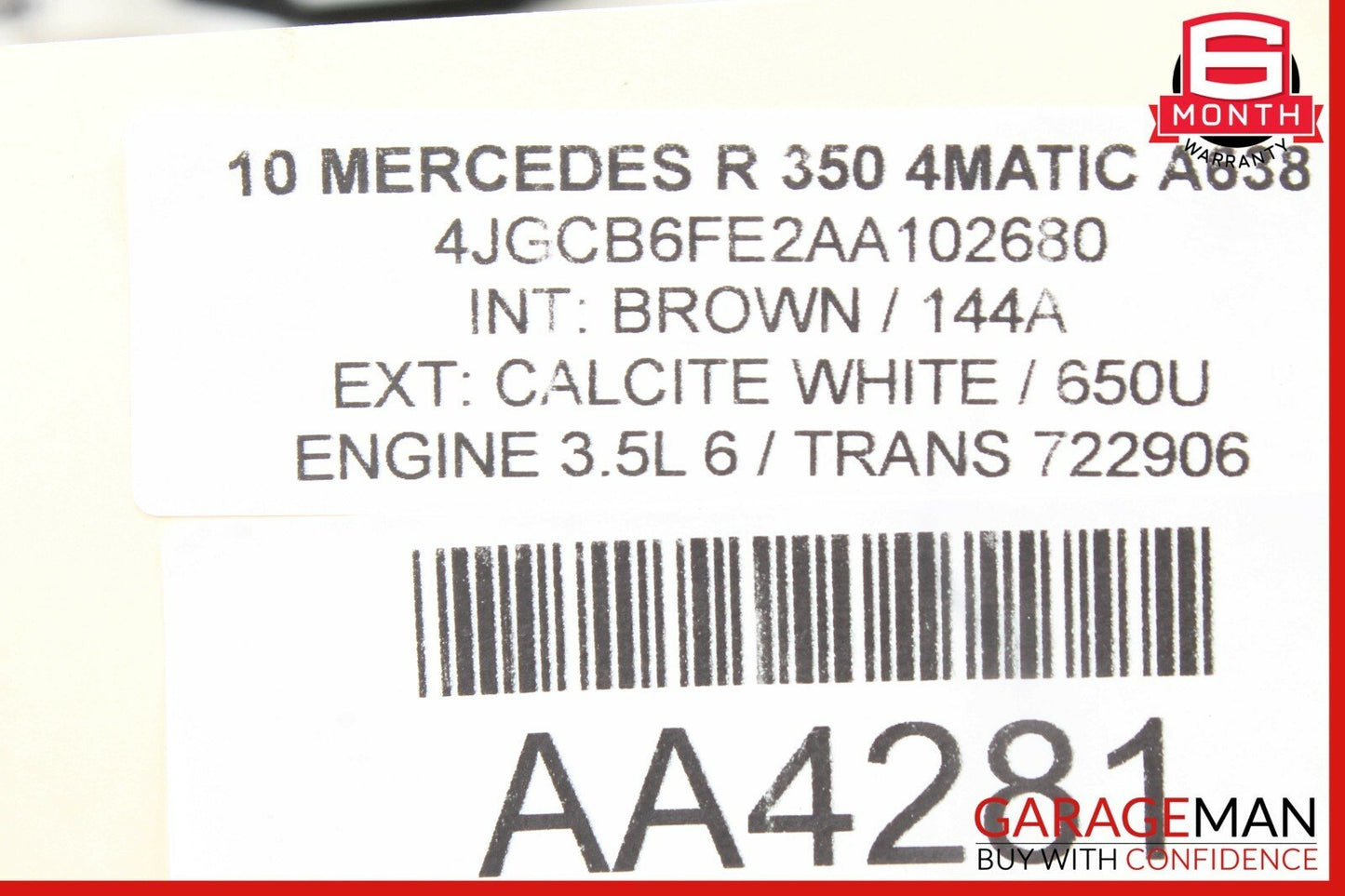 03-11 Mercedes R350 C320 E350 SLK350 Engine Motor Starter 0061510501 OEM