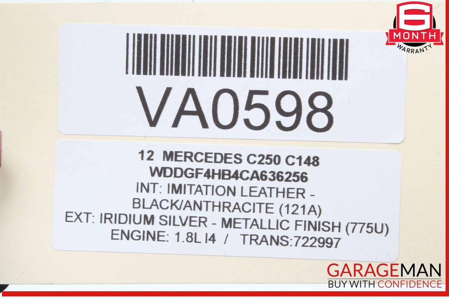 08-18 Mercedes W204 C250 E550 Front Right Passenger Side Door Control Module OEM