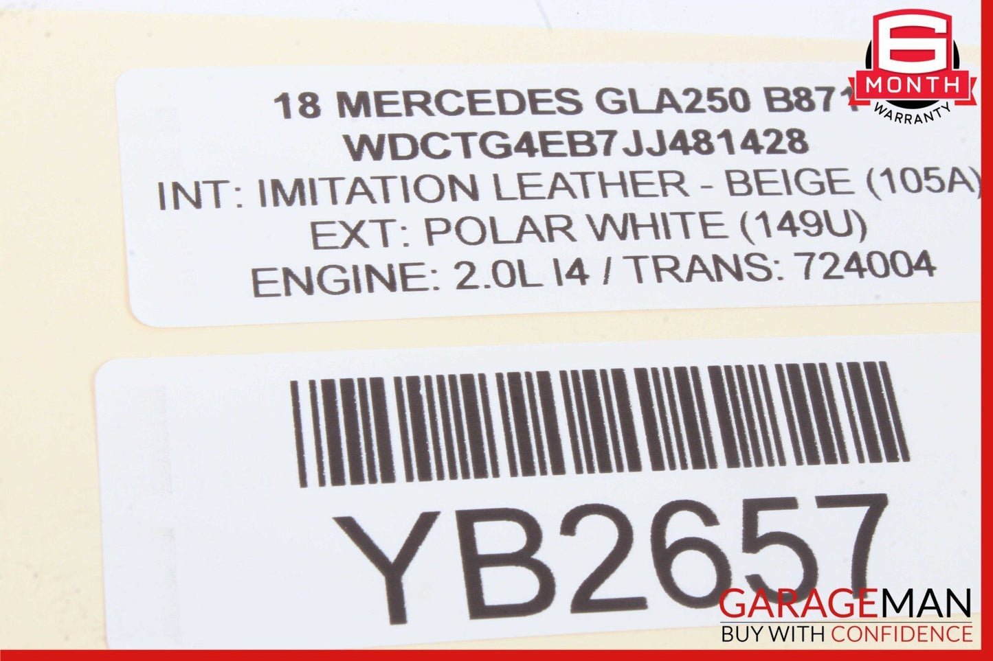 08-20 Mercedes X156 GLA250 C300 Rear Left Side Door Lock Latch Actuator OEM