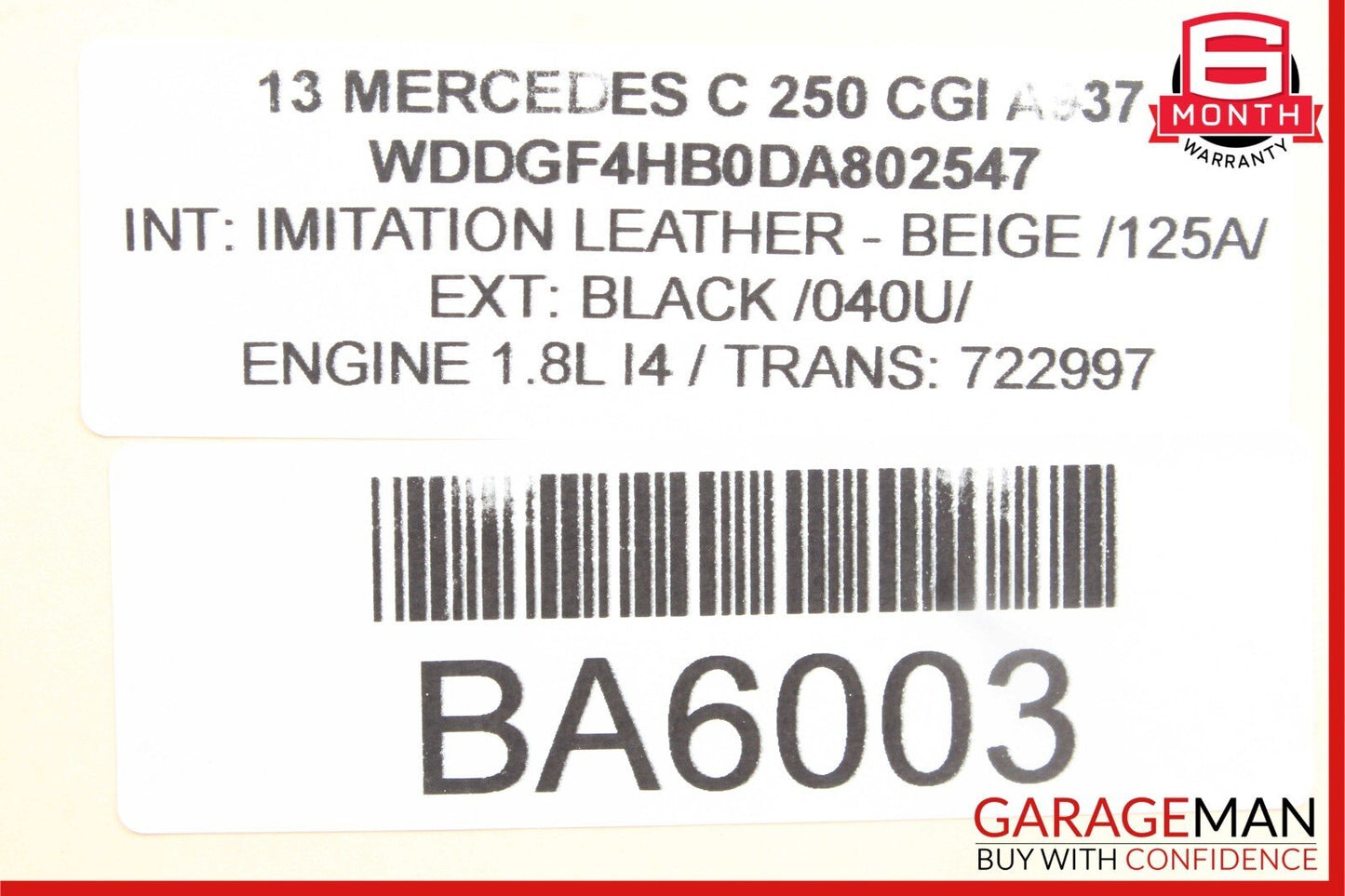 08-18 Mercedes E250 CLS550 C250 Rear Left Side Door Control Module Unit