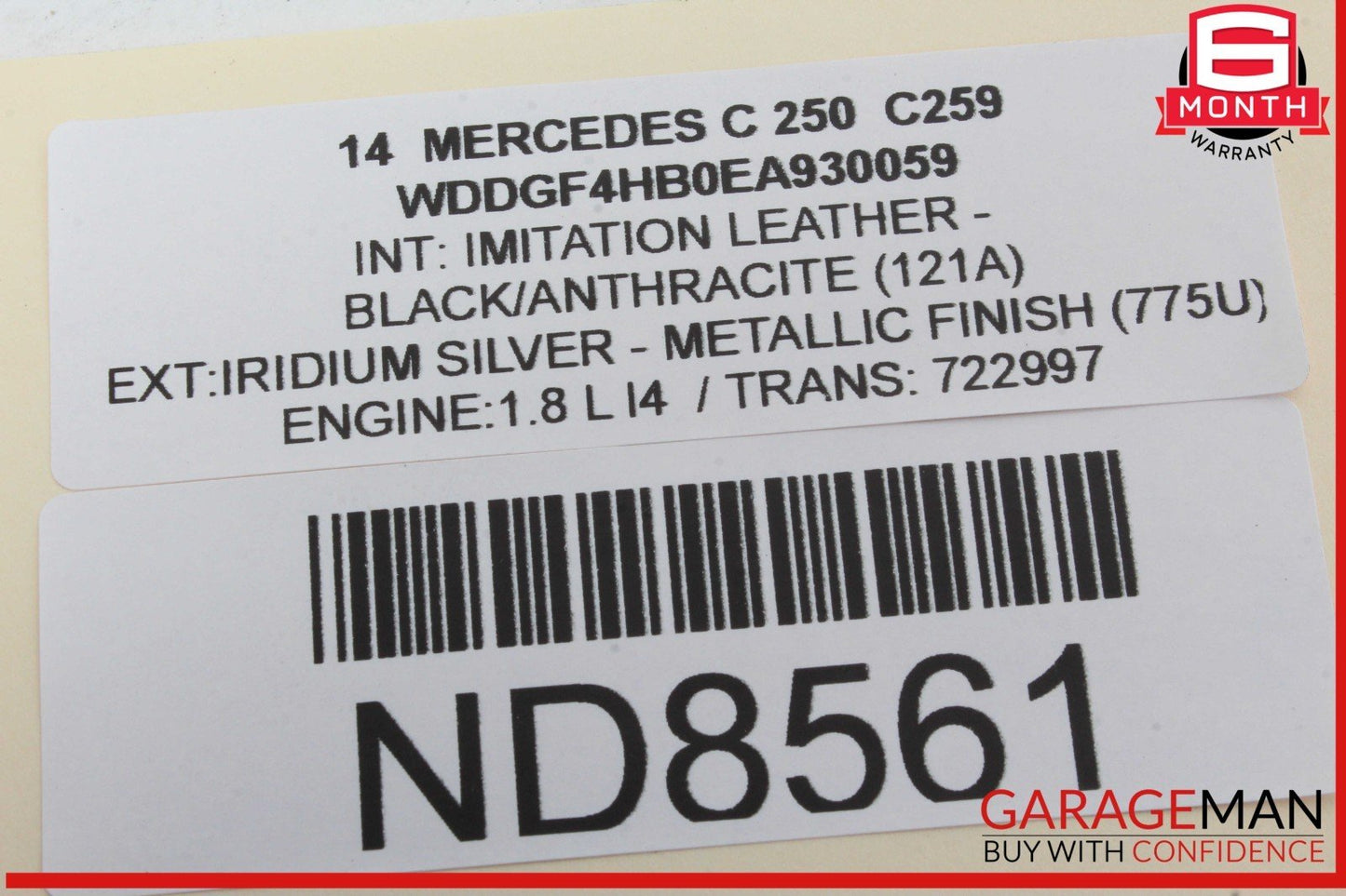 10-15 Mercedes W204 C250 C300 Keyless Go Entry Control Module 1729006206 OEM