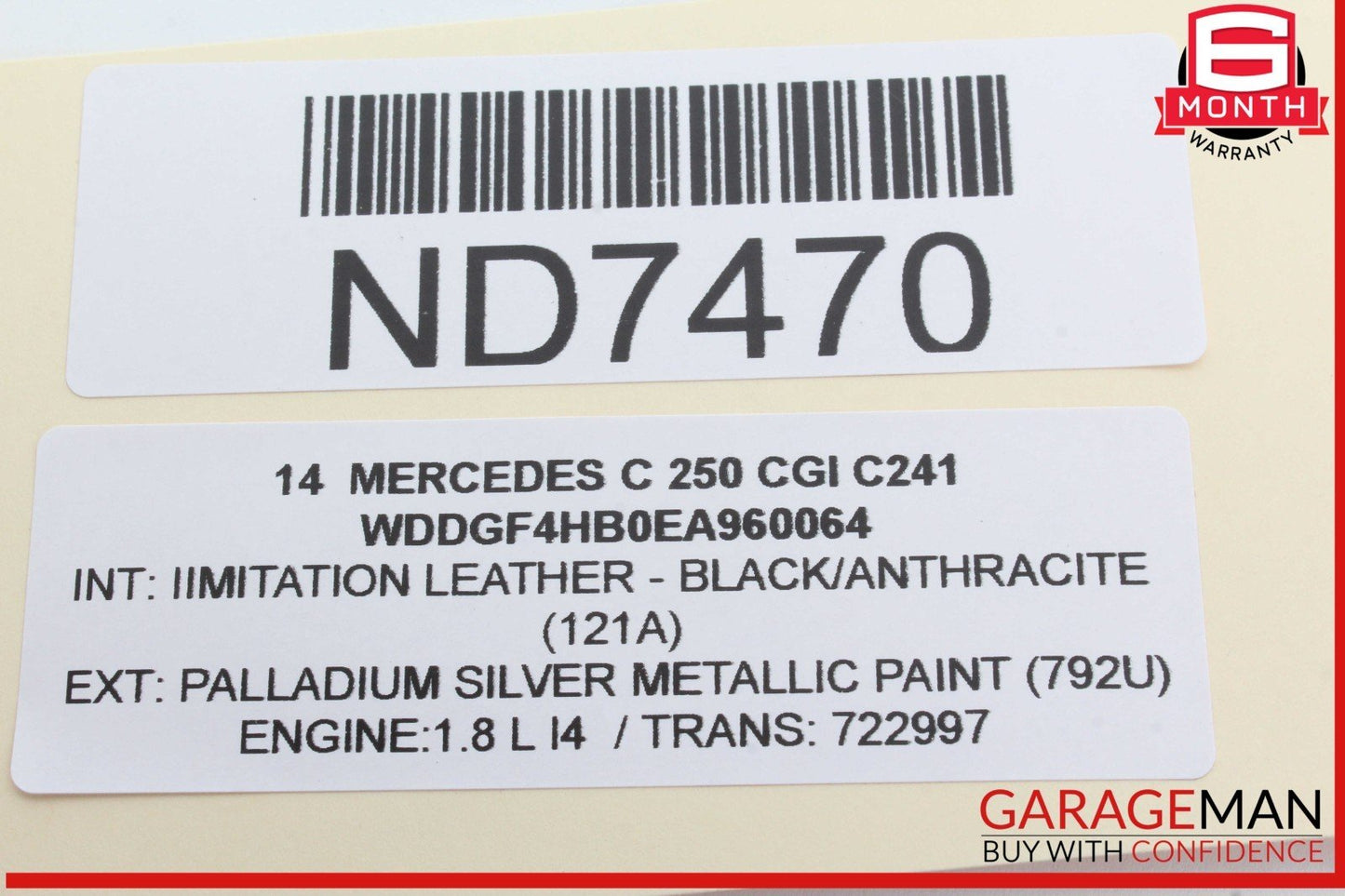 08-18 Mercedes W204 C250 CGI C300 Front Left Side Door Control Module Unit OEM