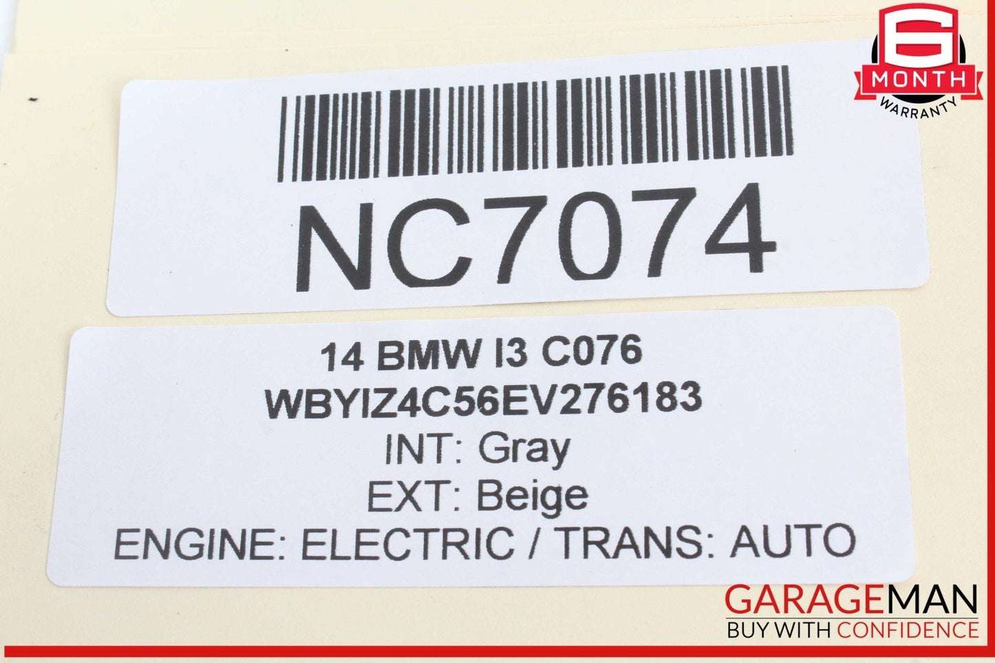 14-21 BMW i3 I01 Hybrid Brake Booster Vacuum Pump 6857405 OEM