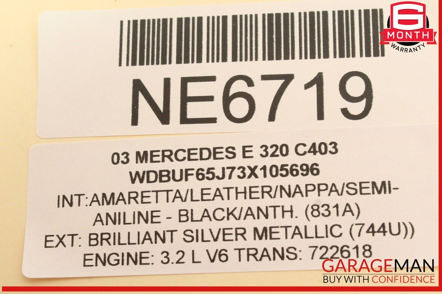 03-11 Mercedes W211 E320 CLS550 Body Control Module Unit BCM 2115452132 OEM