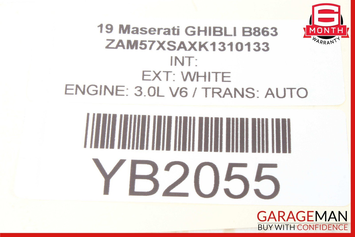 2014-2019 Maserati Ghibli Rear Left Side Exterior Door Handle Silver OEM