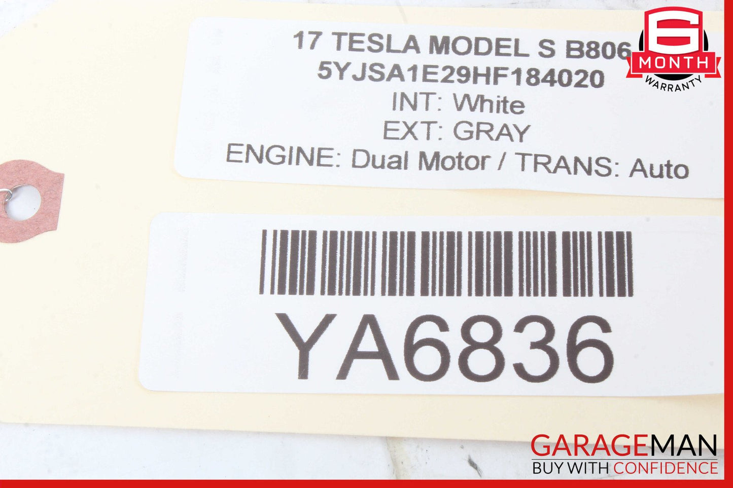 16-20 Tesla Model S Front Left Side B-Pillar Glass Applique & Camera OEM