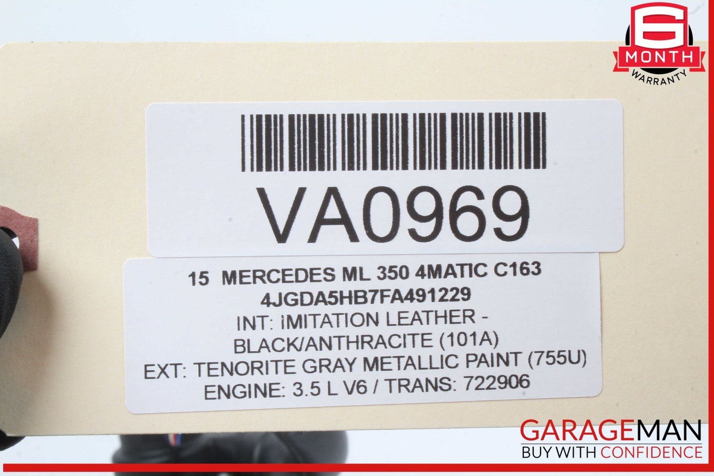 12-15 Mercedes W166 ML350 4MATIC Dash Display Screen Unit Fan Blower & Air Duct