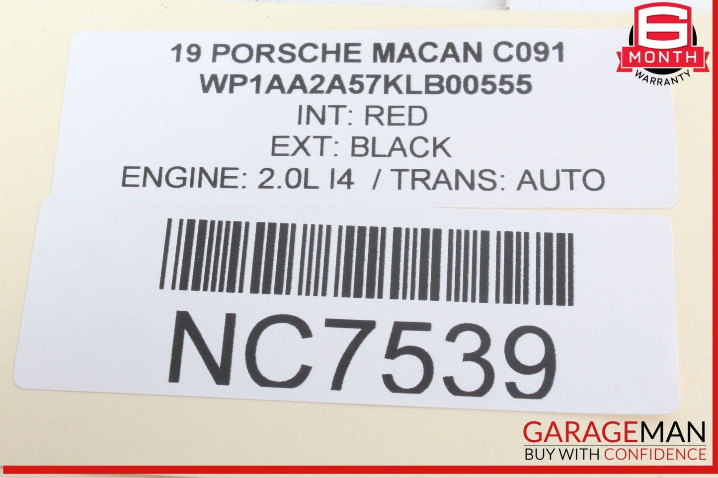 15-24 Porsche Macan 95B Rear Left Driver Side Seat Airbag Air Bag 95B880441A OEM