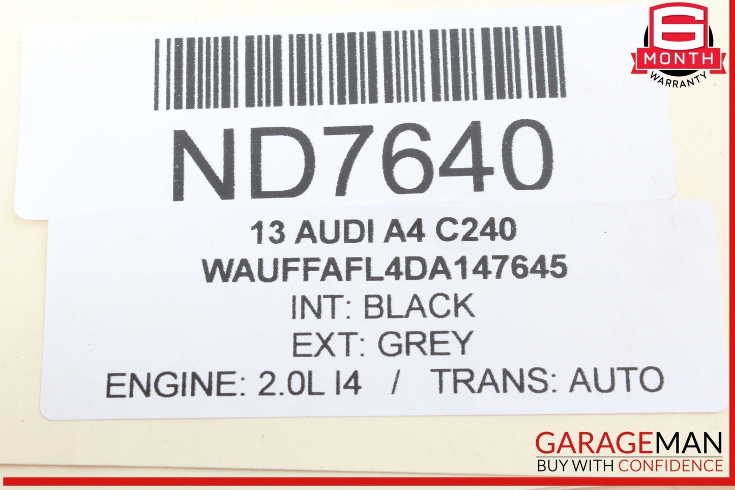 09-16 Audi A4 S4 Rear Left Driver Side Lower Control Arm 8K0505311J OEM