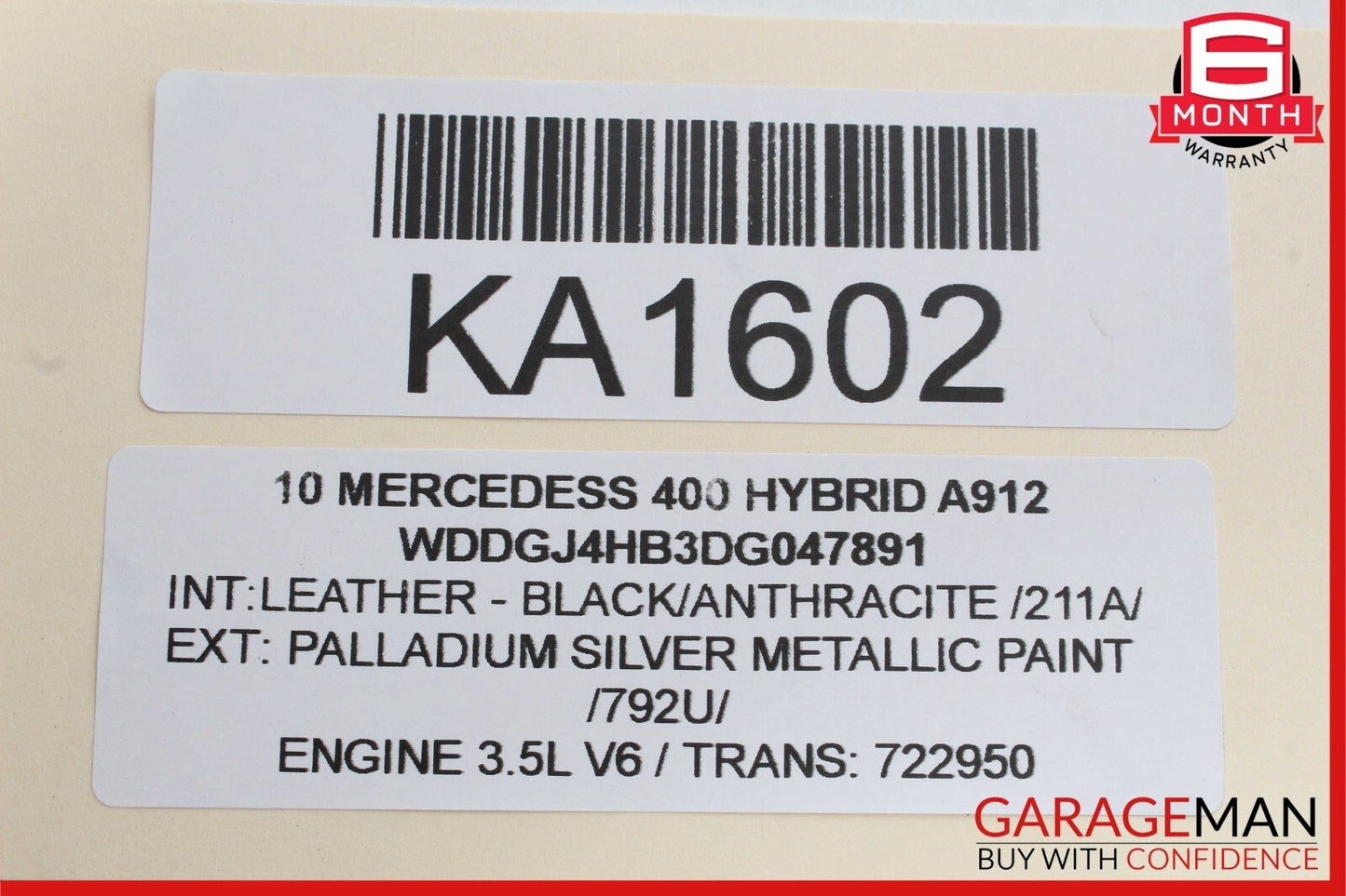 07-14 Mercedes S400 S550 CL550 Rear Trunk Lid Lock Latch Actuator w/o Key OEM