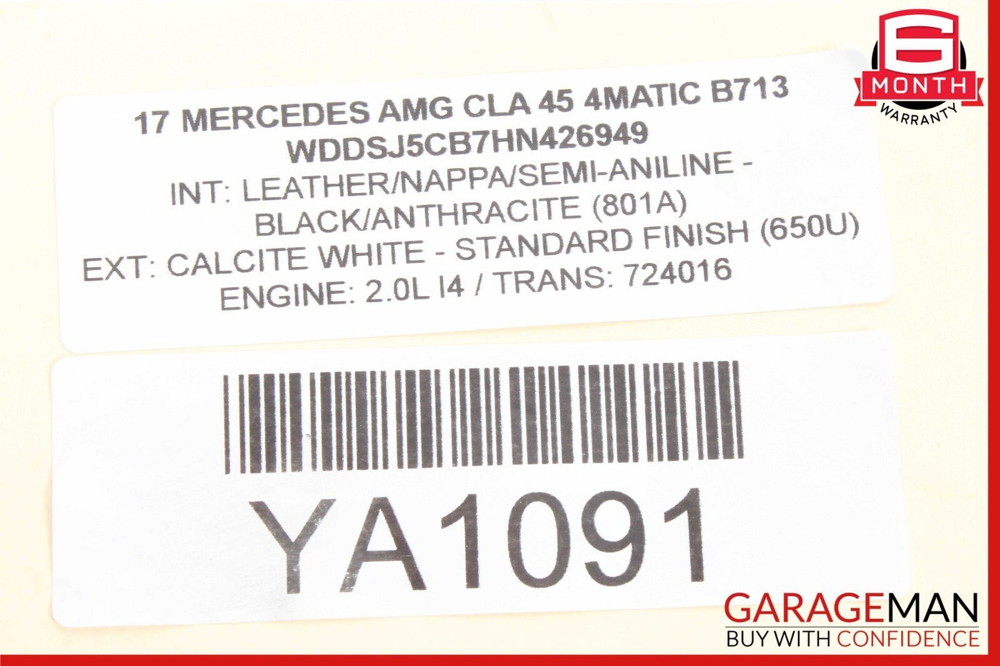 14-19 Mercedes W117 CLA45 AMG CLA250 Rear Right Side Door Lock Latch Actuator