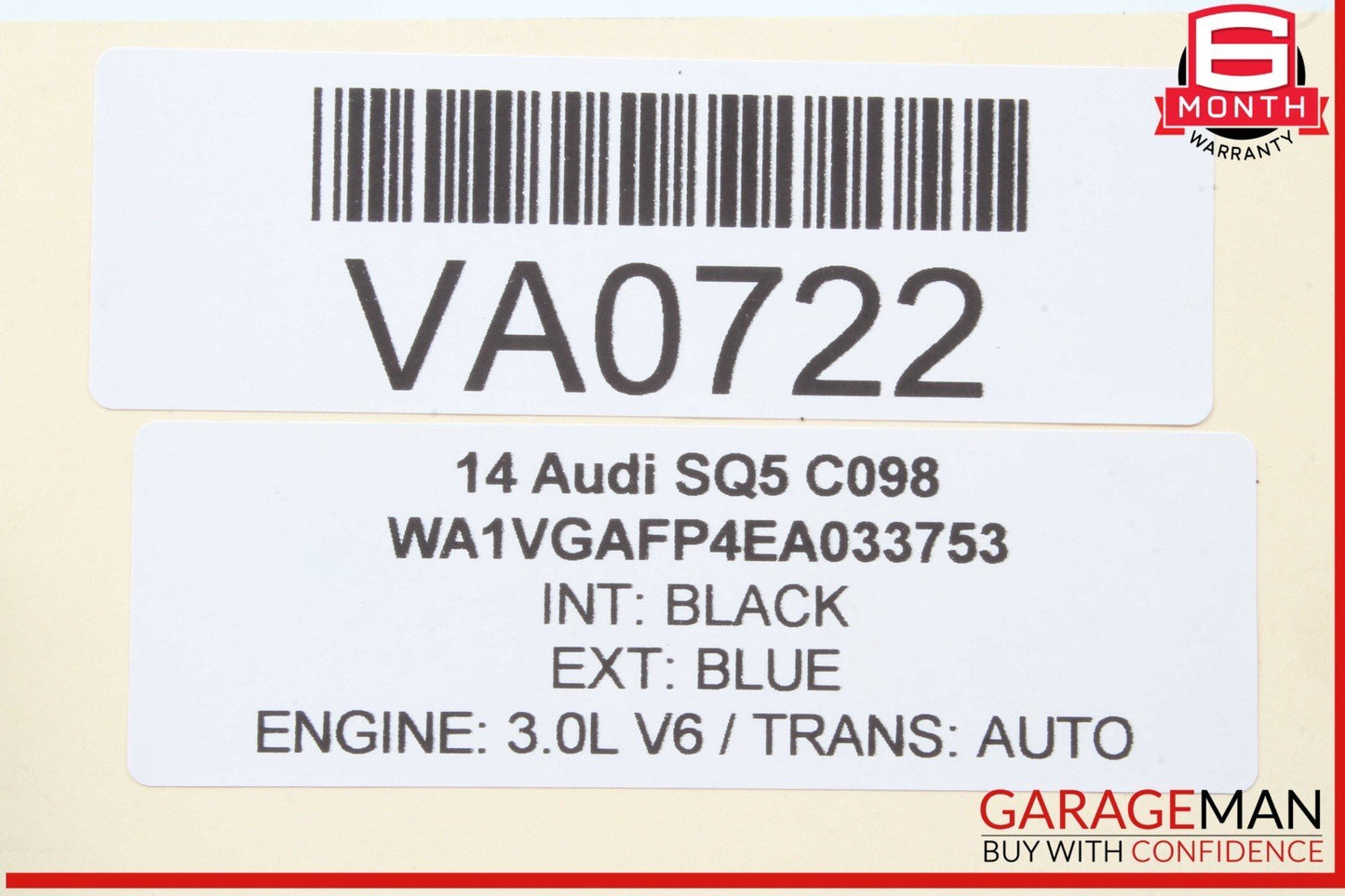 14-17 Audi SQ5 Front Left Driver Side Memory Seat Control Module Unit OEM