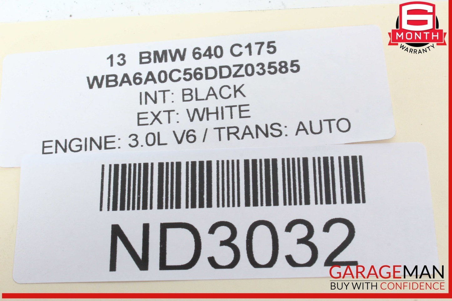 12-18 BMW 640i Rear Left Driver Side Upper Rearward Lateral Control Arm OEM