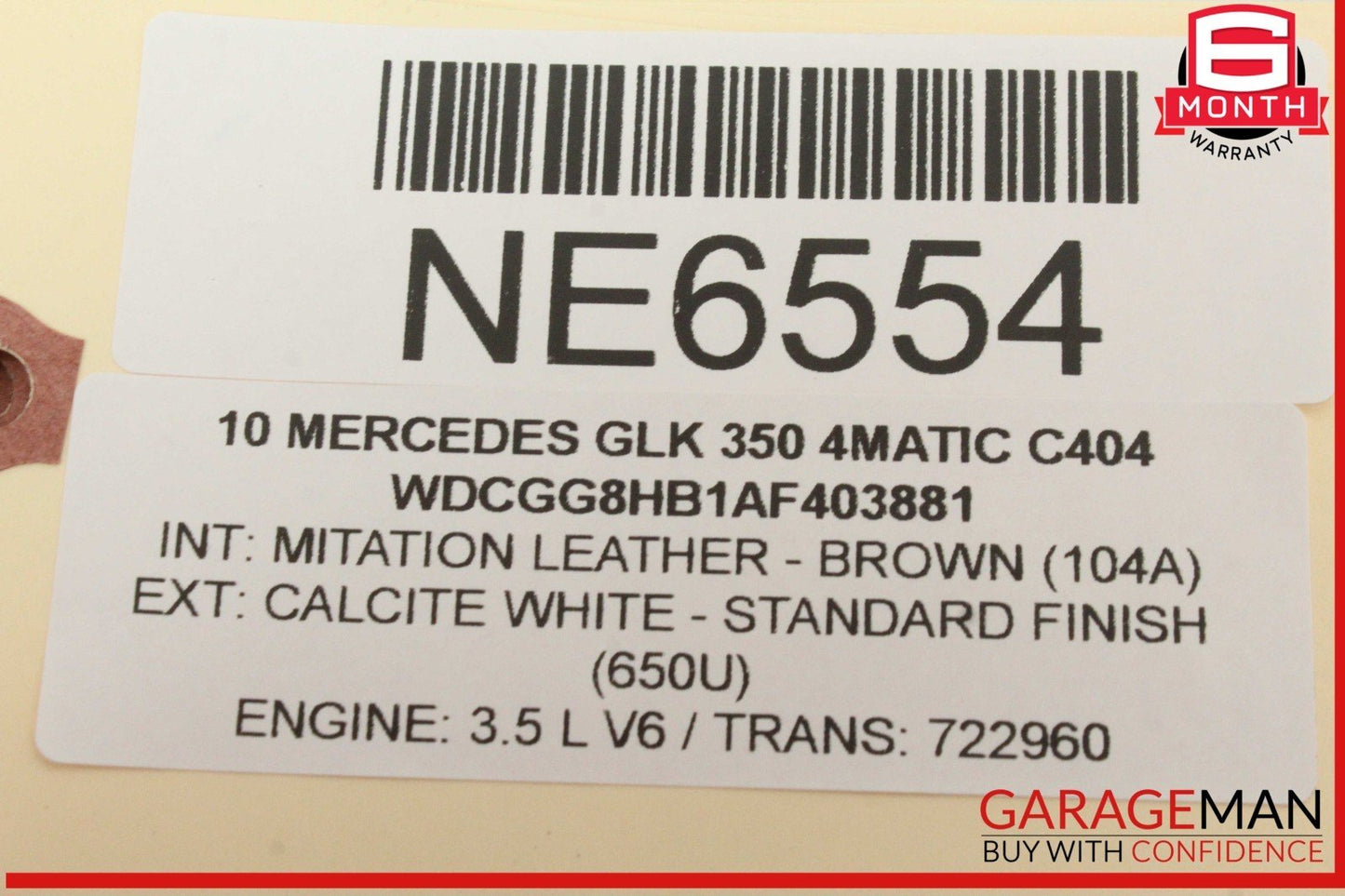 08-14 Mercedes X204 GLK350 4MATIC Rear Right Side Door Control Module Unit OEM