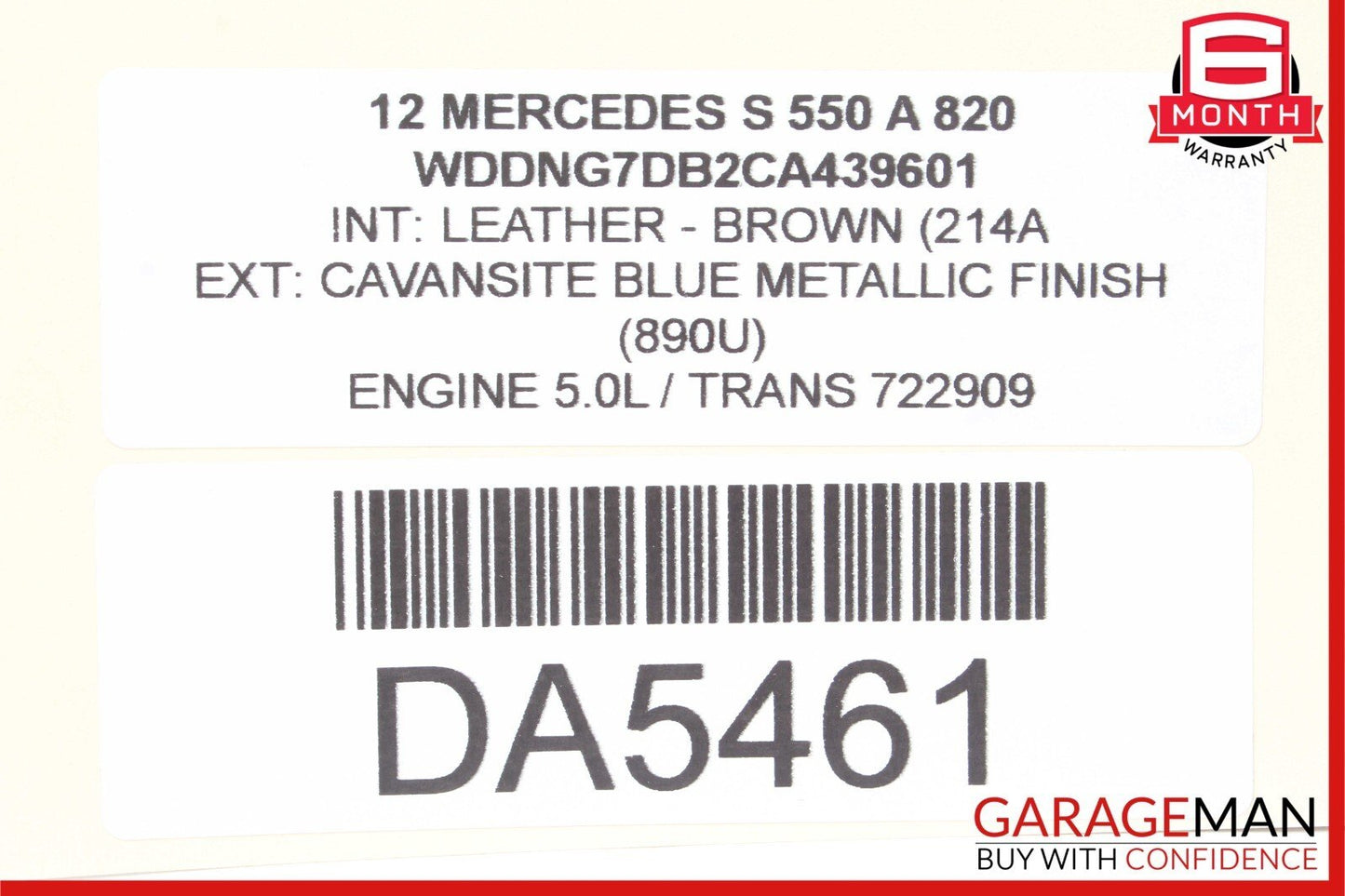 10-13 Mercedes W221 S550 S600 Rear Left or Right Door Loud Sound Speaker OEM
