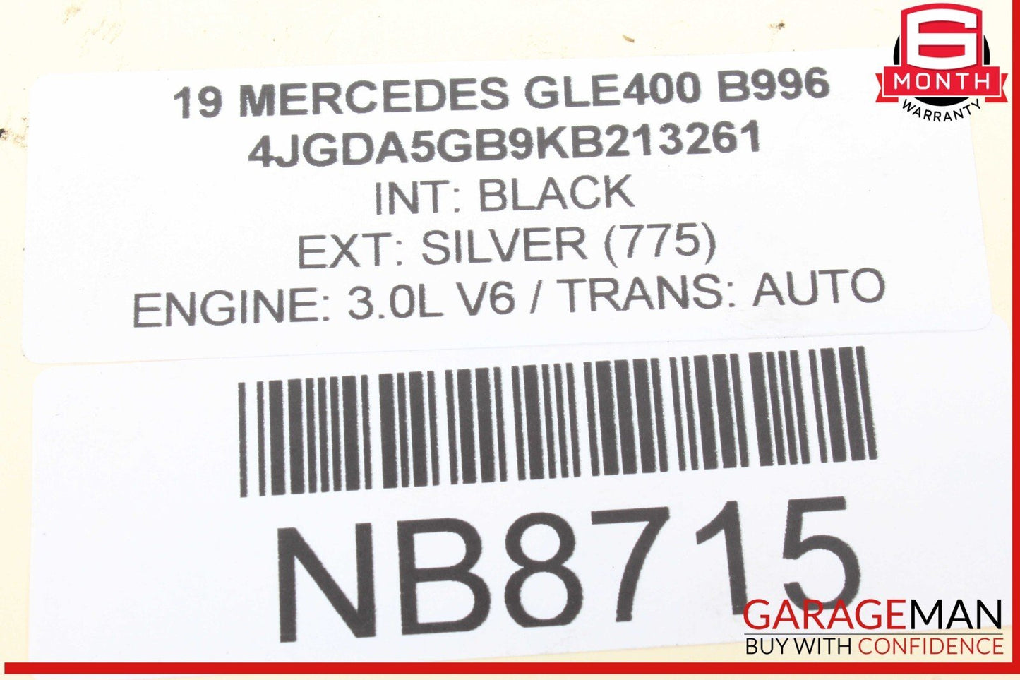 12-19 Mercedes W166 GLE400 GLS550 Rear Right or Left Side Half Axle Shaft OEM