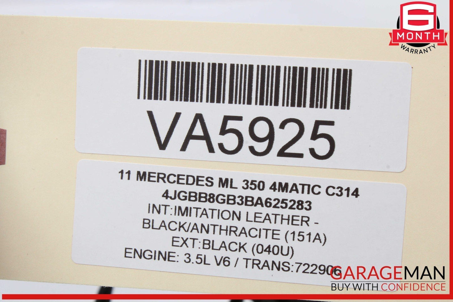 06-13 Mercedes W164 ML350 GL450 Rear Right Side Door Lock Latch Actuator OEM