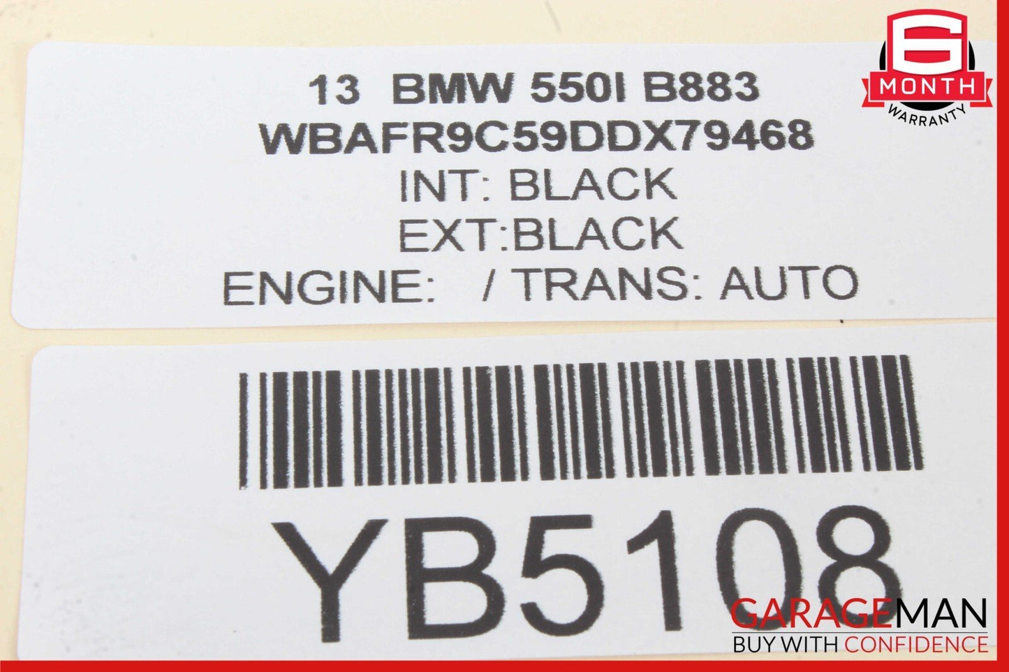 11-16 BMW 528i 535i 550i Front / Rear Right Passenger Power Window Motor Unit