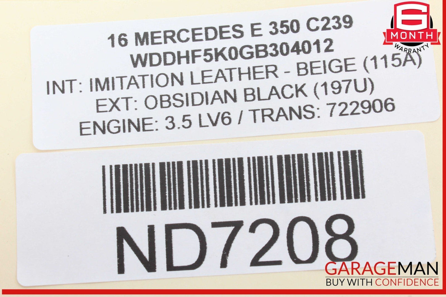 14-20 Mercedes W212 E350 CLS550 E550 Front Active Lane Assist Camera OEM