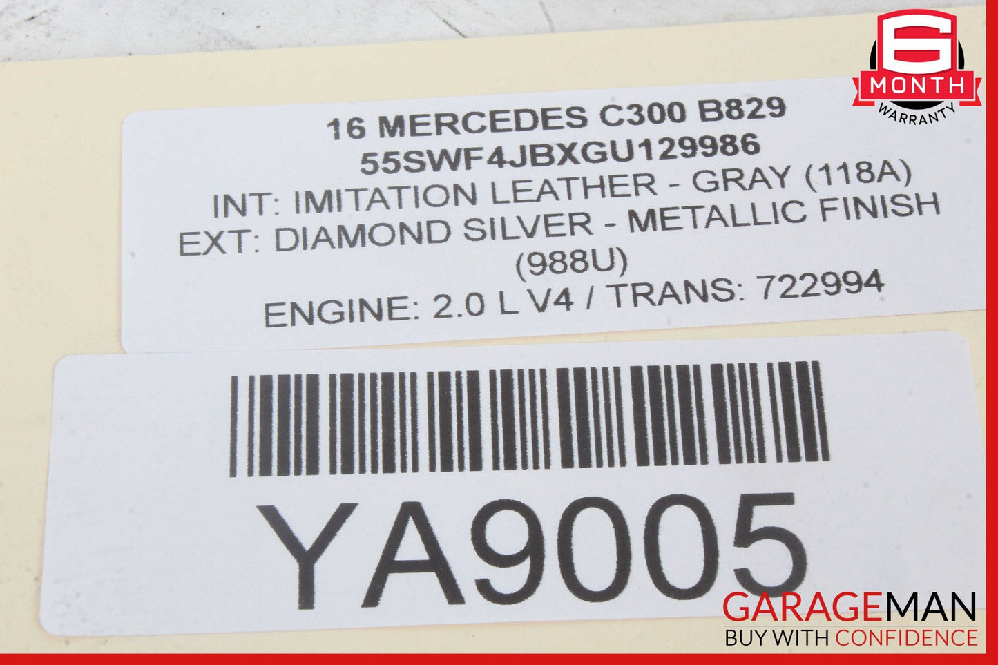 15-20 Mercedes W205 C300 Rear Right or Left Lower Rearward Control Arm OEM