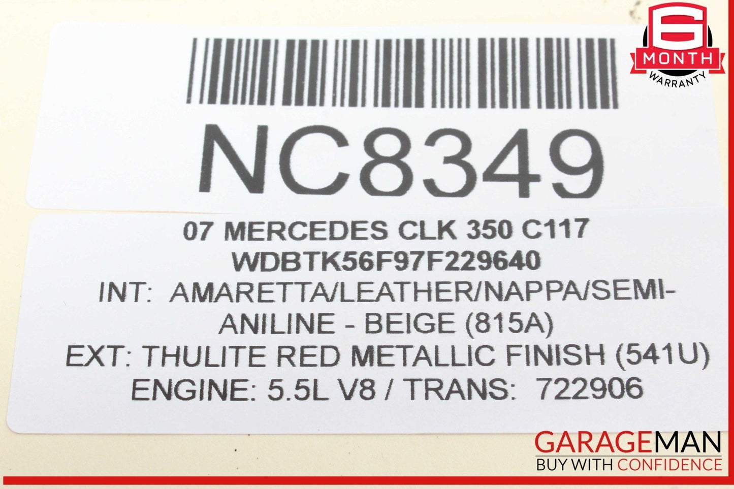 05-09 Mercedes W209 CLK350 Dash Heated Seat ESP Hazard Light Controller Switch