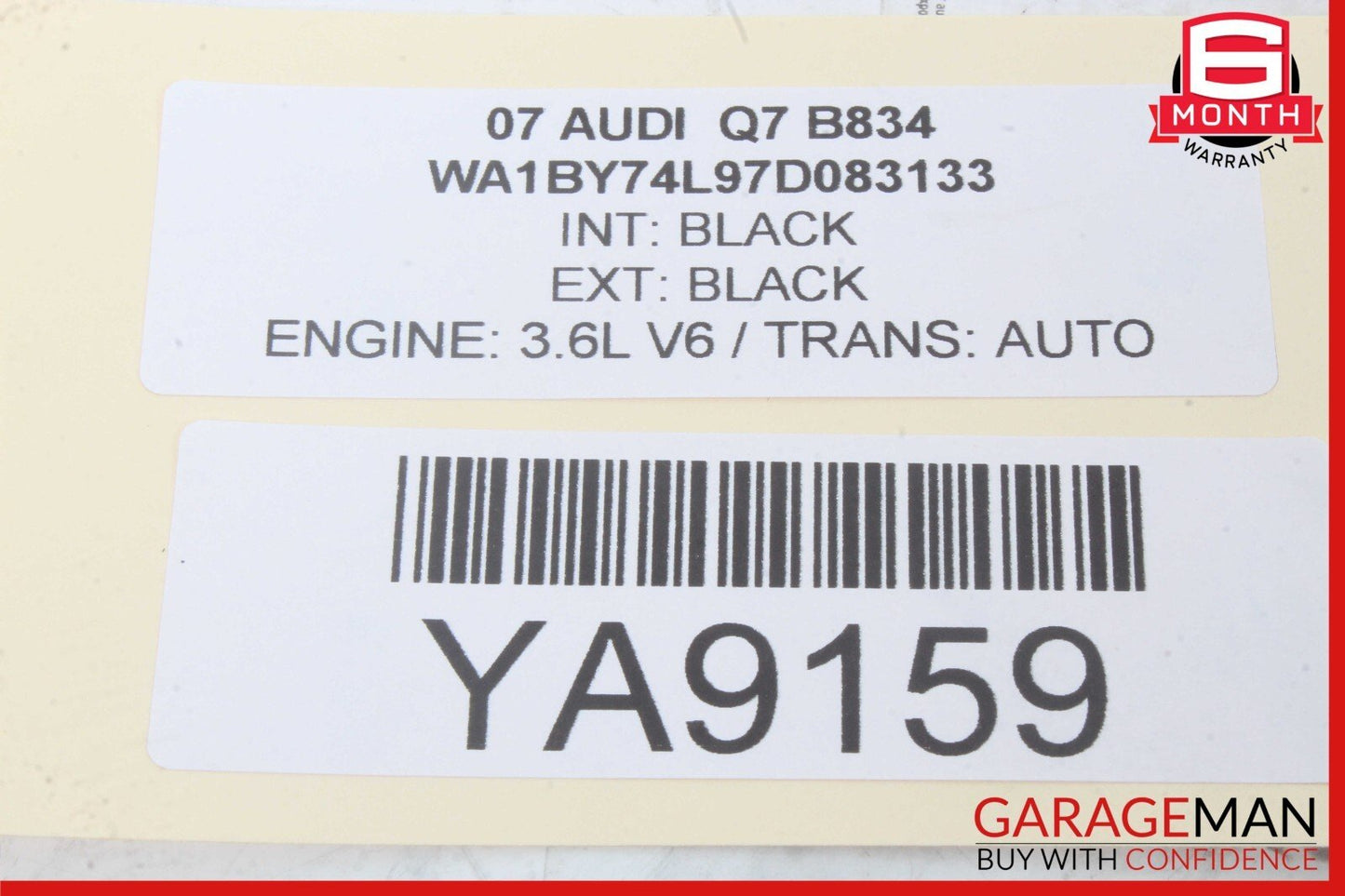 07-15 Audi Q7 4L Front Left Driver Side Seat Belt 33058731D OEM