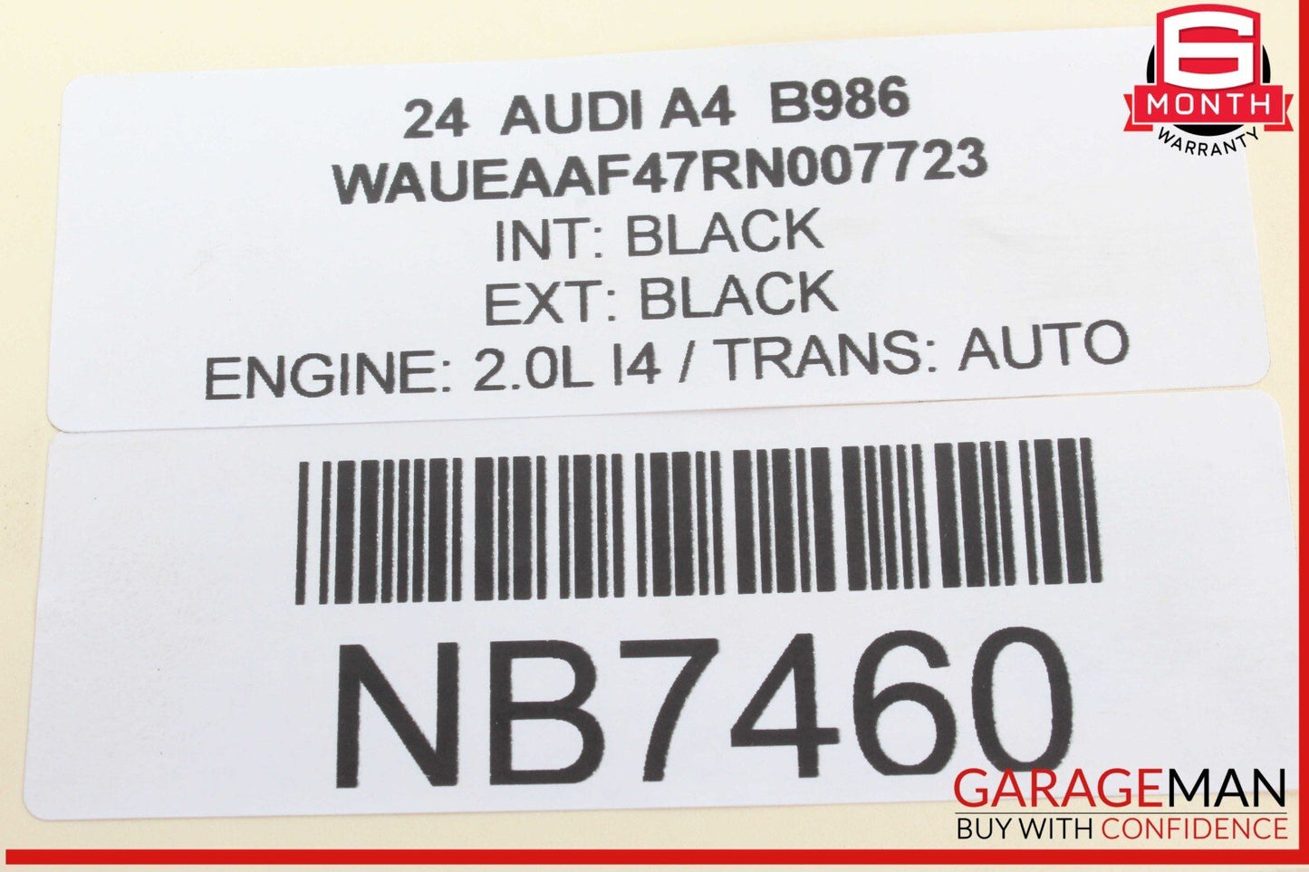 17-24 Audi A4 Front Left Driver Side Exterior Door Handle Black OEM